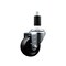 Service Caster 3'' SS Hard Rubber Wheel Swivel 1-3/8'' Expanding Stem Caster SCC-SSEX20S314-HRS-138 - alternate 1